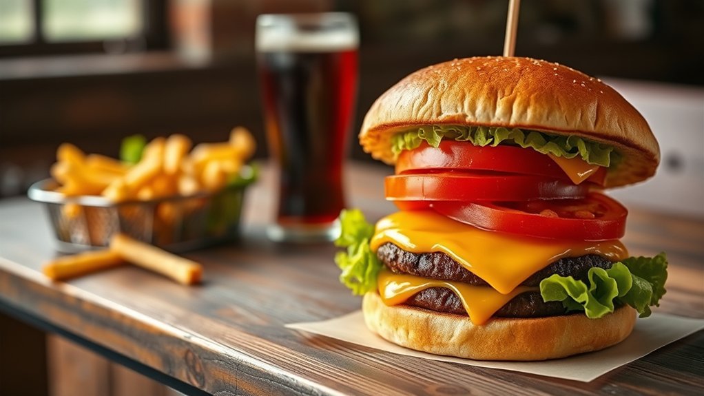 affordable balanced satisfying burger