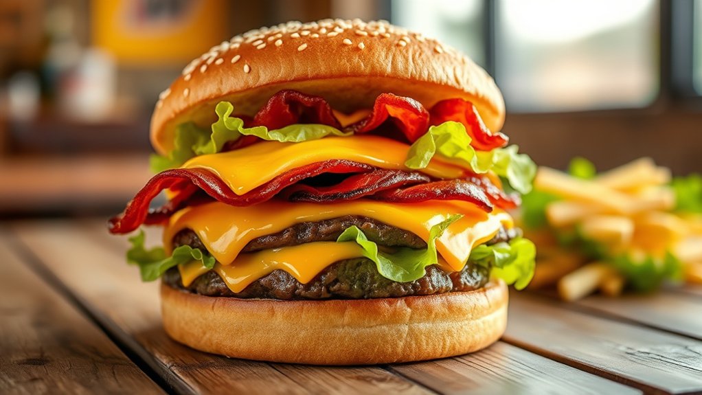 burger ingredients and price