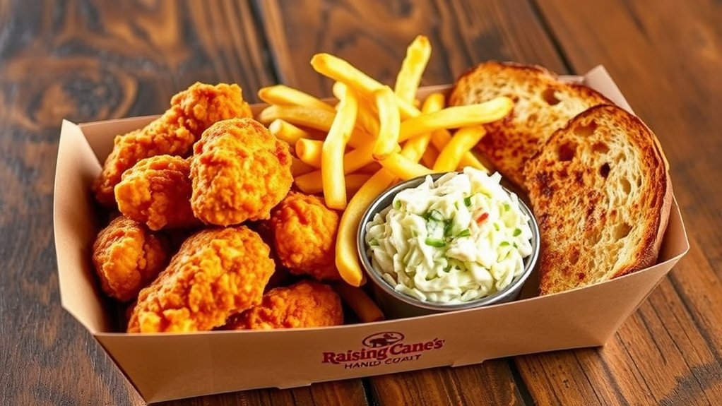 chicken fingers fries toast