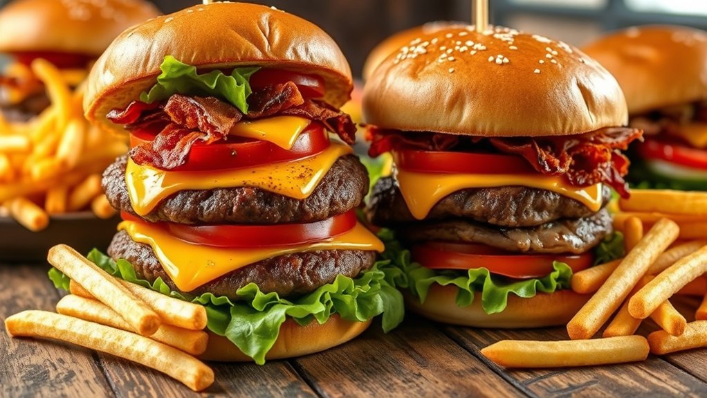 customizable burger sandwich options