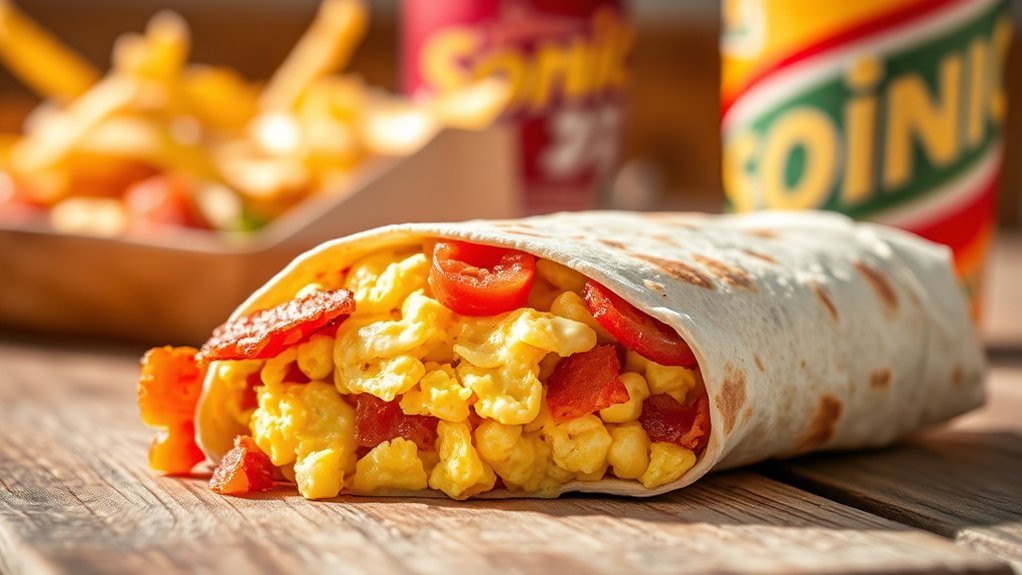 flavorful hearty breakfast wrap