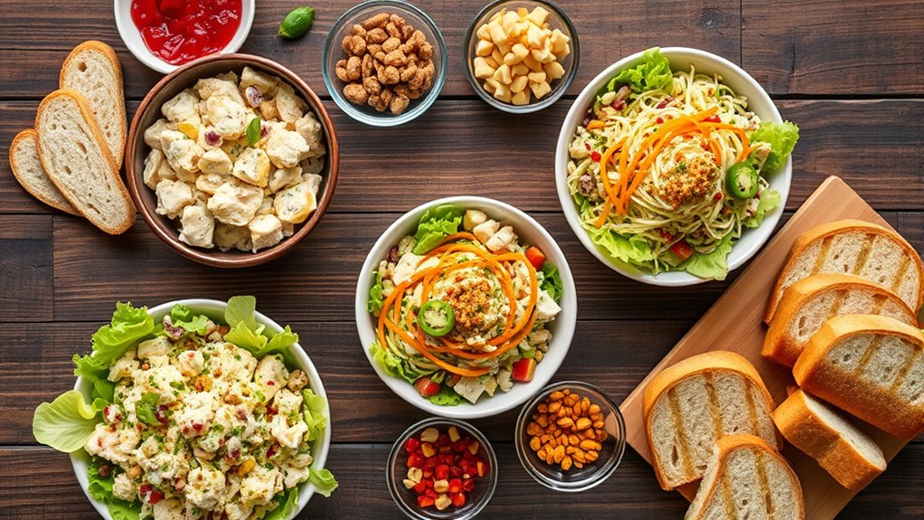 free customizable chicken salads