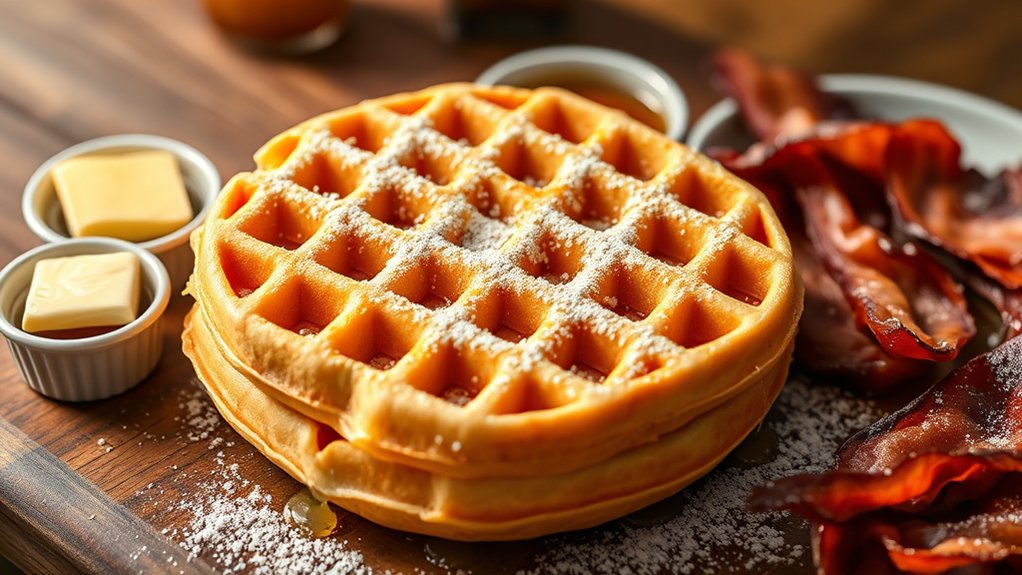 golden fluffy versatile waffles