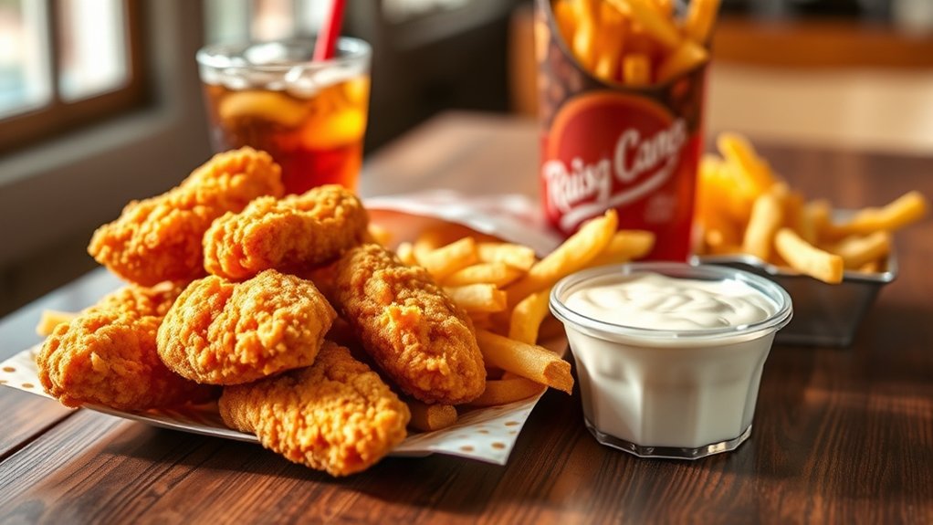 hearty chicken finger meal