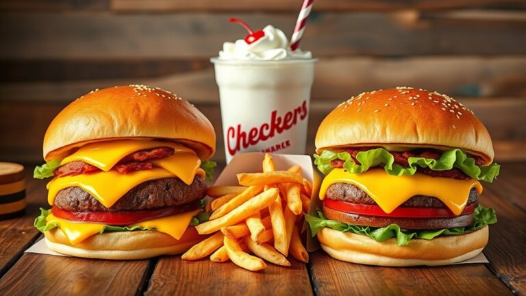 top checkers menu items