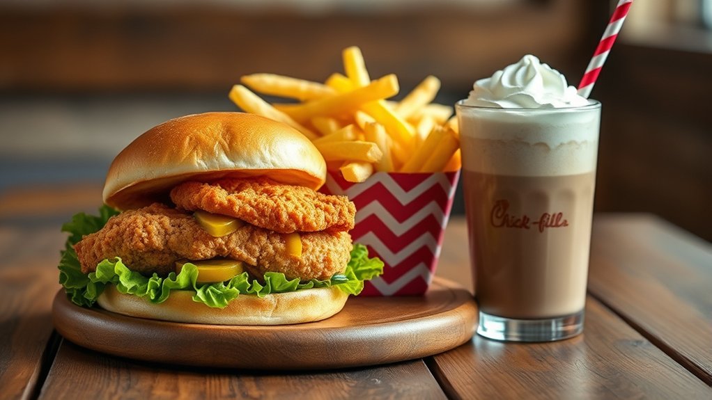 top chick fil a menu items