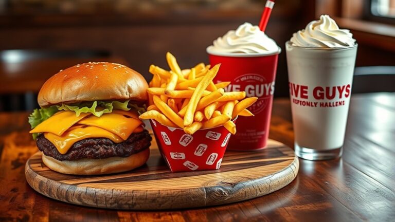 top five guys menu
