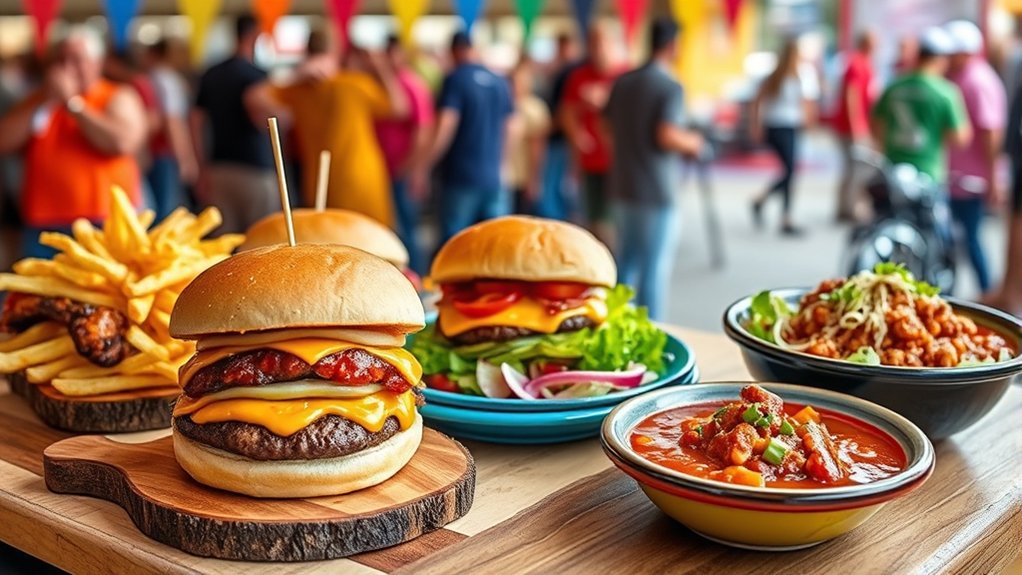 top rally menu selections